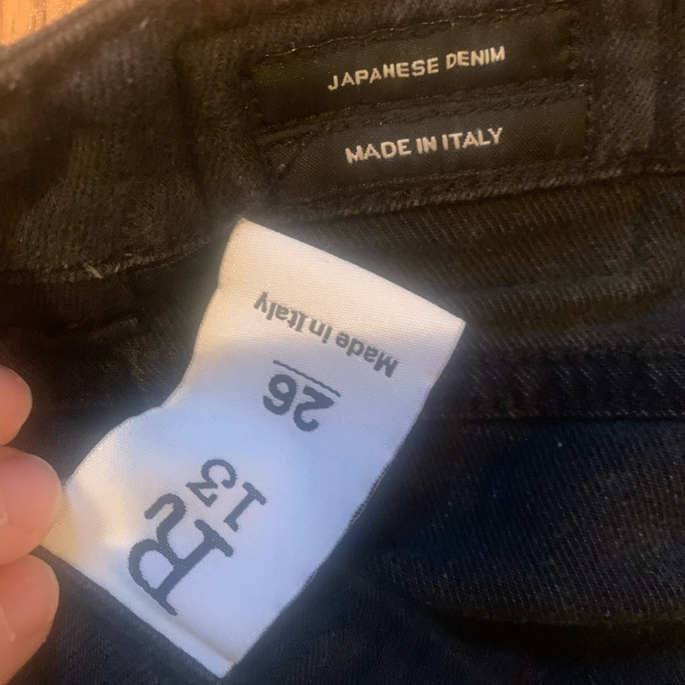 Italian Black Boyfriend Jeans - Soft Fabric